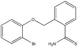 2-[(2-bromophenoxy)methyl]benzenecarbothioamide,,结构式