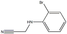 2-[(2-bromophenyl)amino]acetonitrile 化学構造式