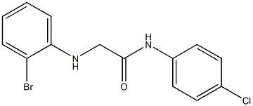 2-[(2-bromophenyl)amino]-N-(4-chlorophenyl)acetamide Structure