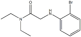 2-[(2-bromophenyl)amino]-N,N-diethylacetamide,,结构式
