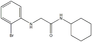 2-[(2-bromophenyl)amino]-N-cyclohexylacetamide Structure