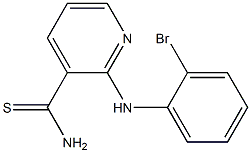 2-[(2-bromophenyl)amino]pyridine-3-carbothioamide Structure