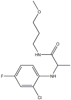 2-[(2-chloro-4-fluorophenyl)amino]-N-(3-methoxypropyl)propanamide
