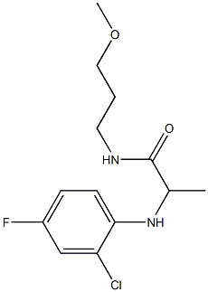 2-[(2-chloro-4-fluorophenyl)amino]-N-(3-methoxypropyl)propanamide|