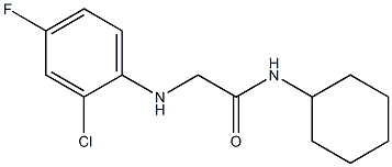  2-[(2-chloro-4-fluorophenyl)amino]-N-cyclohexylacetamide