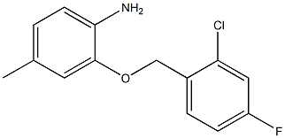 2-[(2-chloro-4-fluorophenyl)methoxy]-4-methylaniline Structure