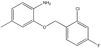 2-[(2-chloro-4-fluorophenyl)methoxy]-4-methylaniline,,结构式