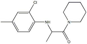 2-[(2-chloro-4-methylphenyl)amino]-1-(piperidin-1-yl)propan-1-one,,结构式