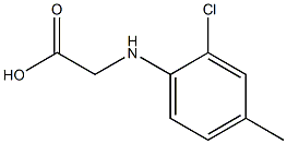 2-[(2-chloro-4-methylphenyl)amino]acetic acid,,结构式