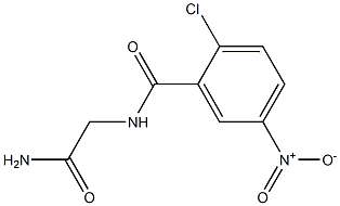 2-[(2-chloro-5-nitrophenyl)formamido]acetamide Structure