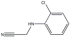 2-[(2-chlorophenyl)amino]acetonitrile 结构式