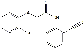  2-[(2-chlorophenyl)sulfanyl]-N-(2-cyanophenyl)acetamide