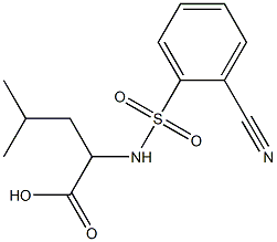  2-[(2-cyanobenzene)sulfonamido]-4-methylpentanoic acid