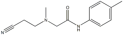 2-[(2-cyanoethyl)(methyl)amino]-N-(4-methylphenyl)acetamide