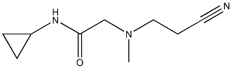 2-[(2-cyanoethyl)(methyl)amino]-N-cyclopropylacetamide