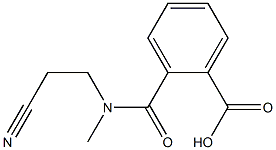 2-[(2-cyanoethyl)(methyl)carbamoyl]benzoic acid,,结构式