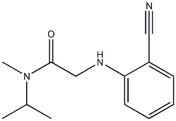 2-[(2-cyanophenyl)amino]-N-methyl-N-(propan-2-yl)acetamide 结构式