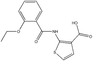 2-[(2-ethoxybenzoyl)amino]thiophene-3-carboxylic acid 结构式
