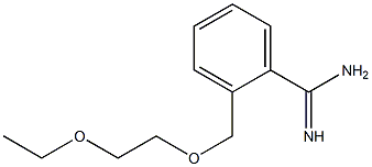 2-[(2-ethoxyethoxy)methyl]benzenecarboximidamide 结构式