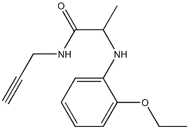 2-[(2-ethoxyphenyl)amino]-N-(prop-2-yn-1-yl)propanamide 化学構造式