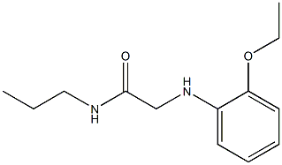 2-[(2-ethoxyphenyl)amino]-N-propylacetamide Structure