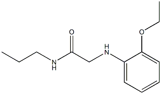 2-[(2-ethoxyphenyl)amino]-N-propylacetamide 结构式