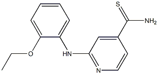 2-[(2-ethoxyphenyl)amino]pyridine-4-carbothioamide Struktur