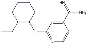 2-[(2-ethylcyclohexyl)oxy]pyridine-4-carboximidamide 结构式