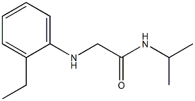 2-[(2-ethylphenyl)amino]-N-(propan-2-yl)acetamide,,结构式