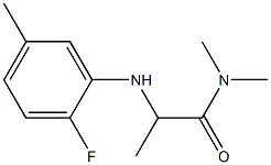  2-[(2-fluoro-5-methylphenyl)amino]-N,N-dimethylpropanamide