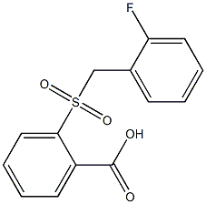 2-[(2-fluorobenzyl)sulfonyl]benzoic acid Structure