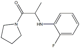 2-[(2-fluorophenyl)amino]-1-(pyrrolidin-1-yl)propan-1-one