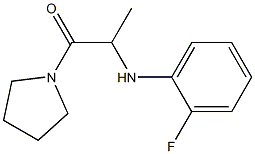 2-[(2-fluorophenyl)amino]-1-(pyrrolidin-1-yl)propan-1-one|