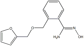 2-[(2-furylmethoxy)methyl]-N'-hydroxybenzenecarboximidamide Structure