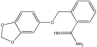 2-[(2H-1,3-benzodioxol-5-yloxy)methyl]benzene-1-carboximidamide