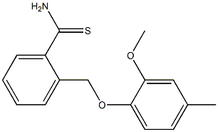 2-[(2-methoxy-4-methylphenoxy)methyl]benzenecarbothioamide