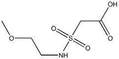 2-[(2-methoxyethyl)sulfamoyl]acetic acid Struktur