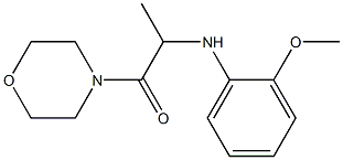 2-[(2-methoxyphenyl)amino]-1-(morpholin-4-yl)propan-1-one,,结构式