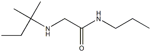 2-[(2-methylbutan-2-yl)amino]-N-propylacetamide Structure