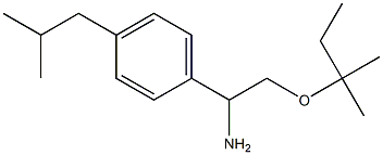 2-[(2-methylbutan-2-yl)oxy]-1-[4-(2-methylpropyl)phenyl]ethan-1-amine Struktur