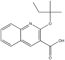 2-[(2-methylbutan-2-yl)oxy]quinoline-3-carboxylic acid 化学構造式