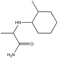 2-[(2-methylcyclohexyl)amino]propanamide,,结构式