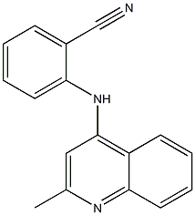 2-[(2-methylquinolin-4-yl)amino]benzonitrile Structure