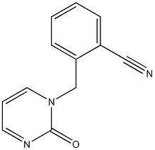 2-[(2-oxopyrimidin-1(2H)-yl)methyl]benzonitrile 结构式