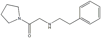 2-[(2-phenylethyl)amino]-1-(pyrrolidin-1-yl)ethan-1-one Structure