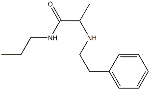 2-[(2-phenylethyl)amino]-N-propylpropanamide Structure