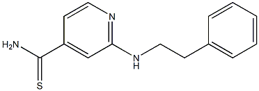 2-[(2-phenylethyl)amino]pyridine-4-carbothioamide,,结构式