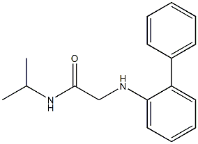 2-[(2-phenylphenyl)amino]-N-(propan-2-yl)acetamide Structure