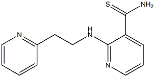 2-[(2-pyridin-2-ylethyl)amino]pyridine-3-carbothioamide 化学構造式