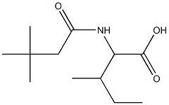 2-[(3,3-dimethylbutanoyl)amino]-3-methylpentanoic acid Structure